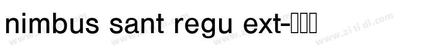 nimbus sant regu ext字体转换